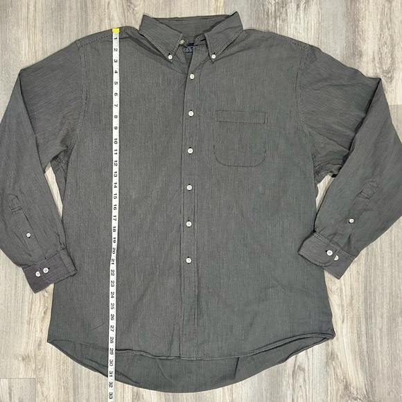 Brooks Brothers Gray Check 100% Cotton Long Sleeve Button Up Shirt Size XL - Picture 2 of 6